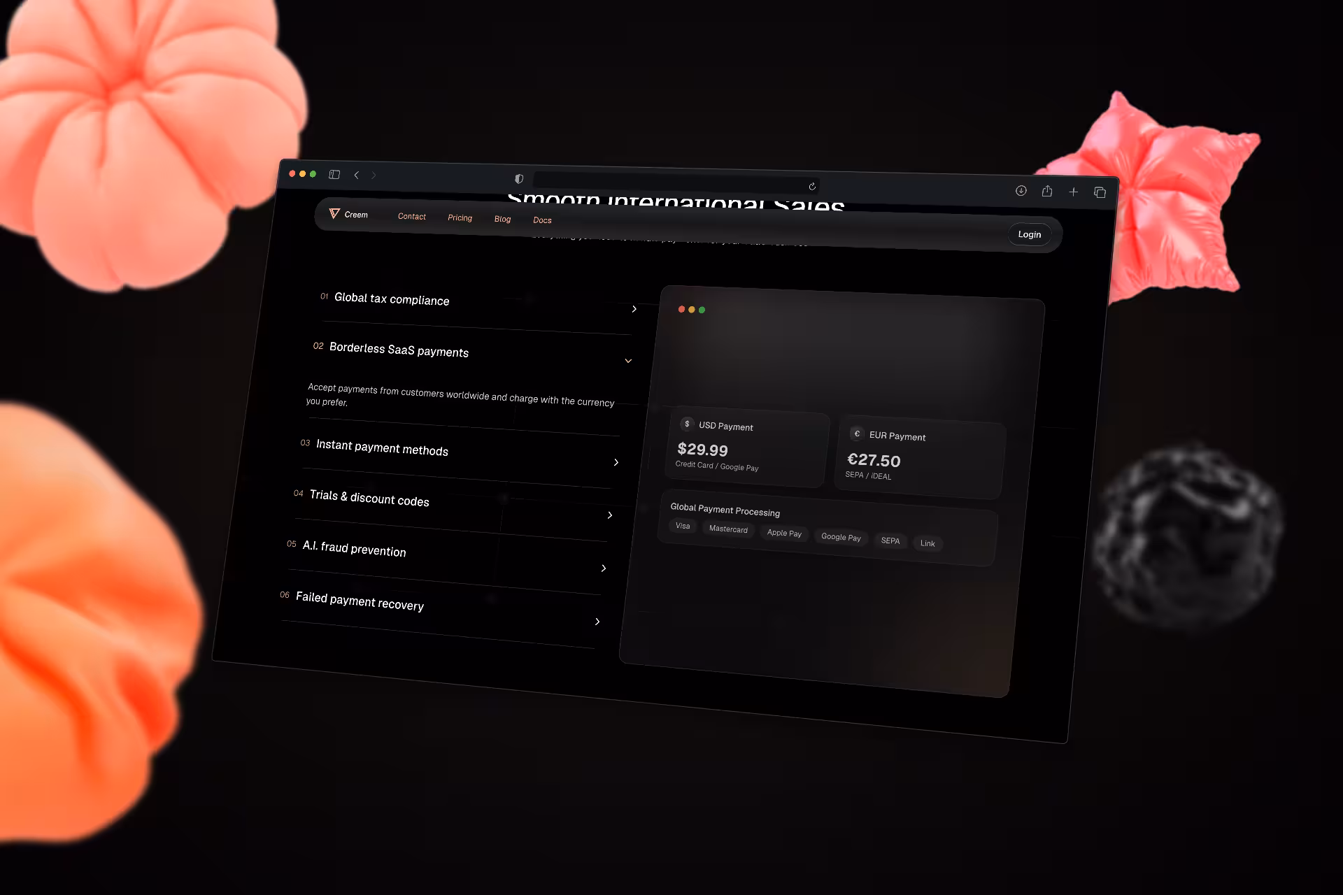 Creem Payment Processing