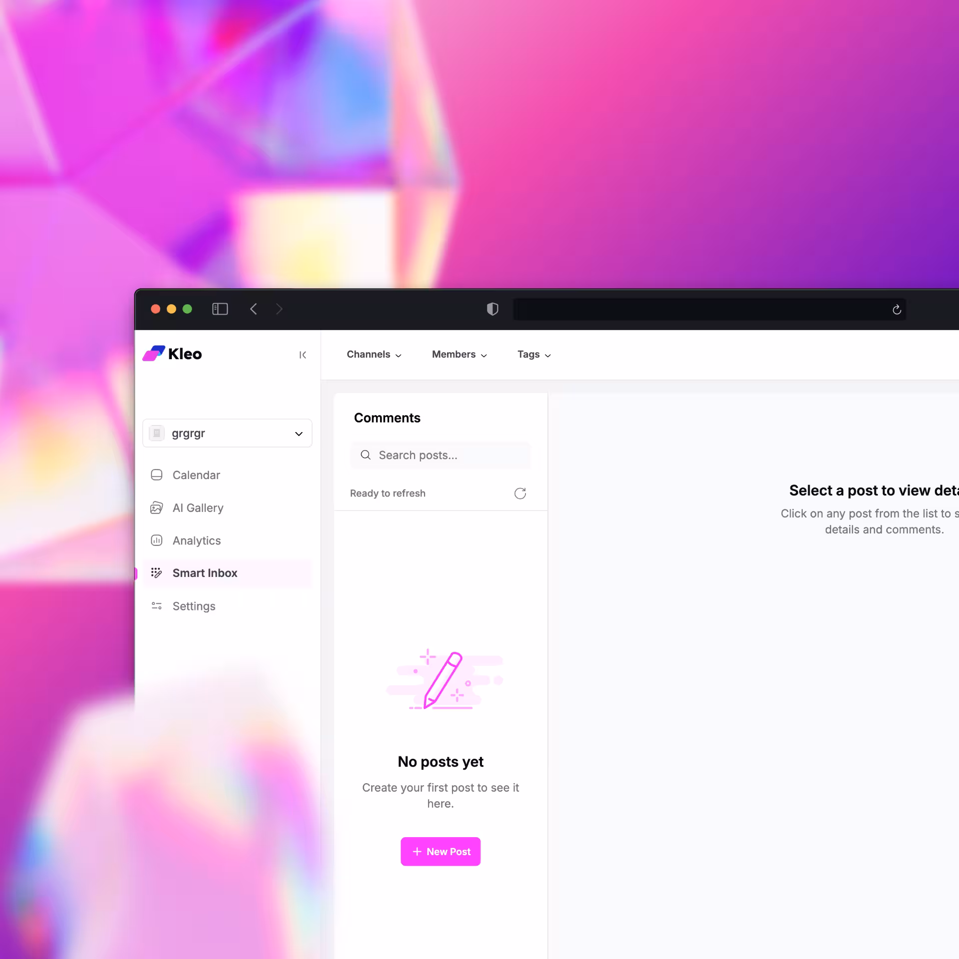 Kleo Social Dashboard